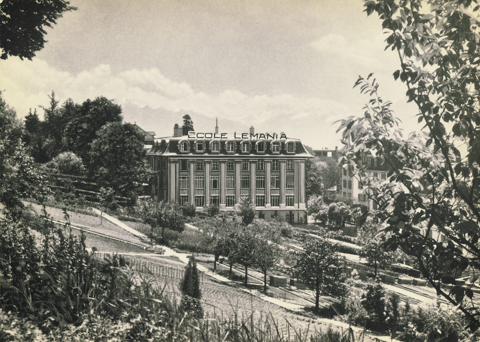 Lémania, historic building since 1908 in Lausanne
